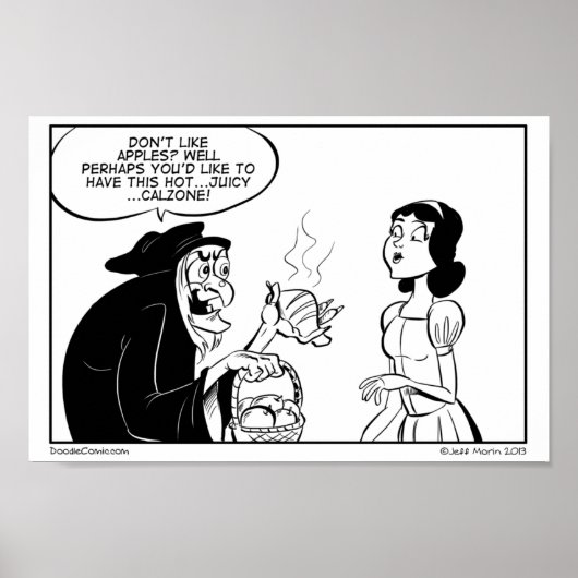 Giftkalzone Tägliche Doodle Druck Poster (Vorne)