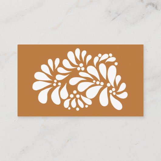 Giftkatze (mexikanisches Talavera terracotta qr) Begleitkarte (Rückseite)