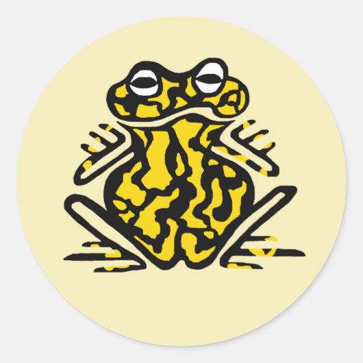 Giftkorroboter FROG - Amphibien - Natur Runder Aufkleber (Vorderseite)