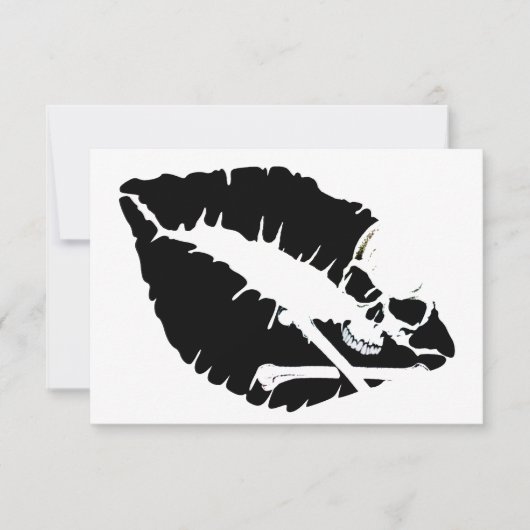 Giftlippen Einladung (Vorderseite)