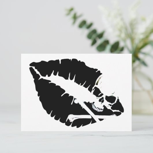 Giftlippen Einladung (Stehend Vorderseite)