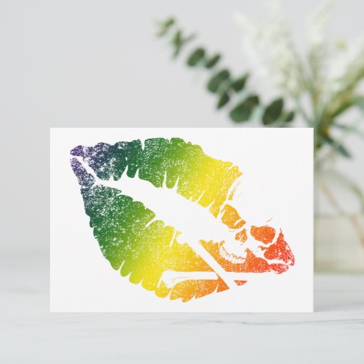 Giftlippen Einladung (Stehend Vorderseite)