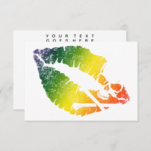 Giftlippen Einladung (Vorne/Hinten)