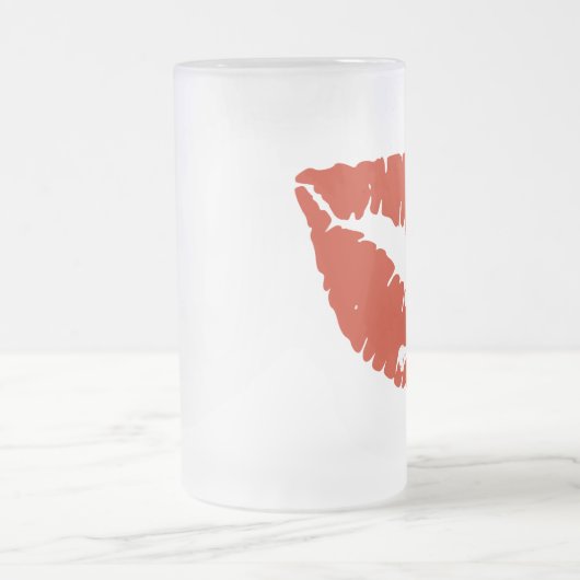 Giftlippen Mattglas Bierglas (Mittel)