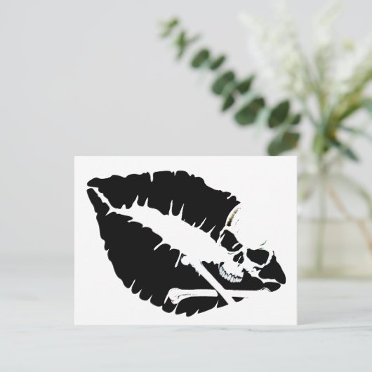 Giftlippen Postkarte (Stehend Vorderseite)