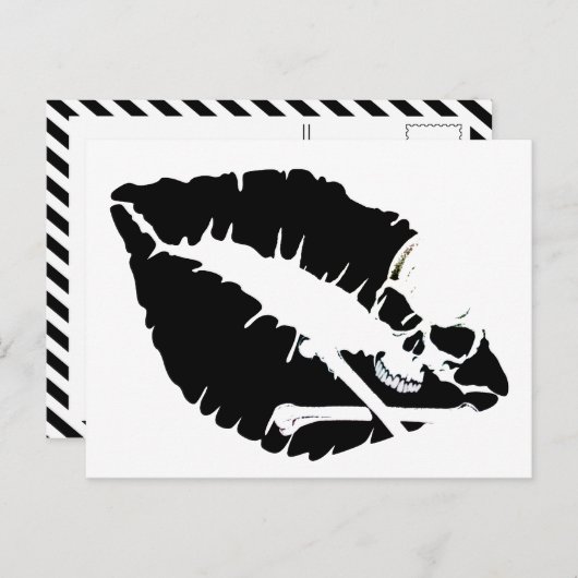 Giftlippen Postkarte (Vorne/Hinten)