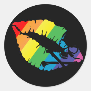 Giftlippen Runder Aufkleber