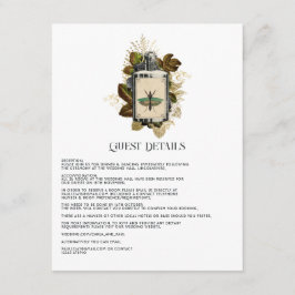 Giftlotion Halloween Gothic Gastdetails Begleitkarte