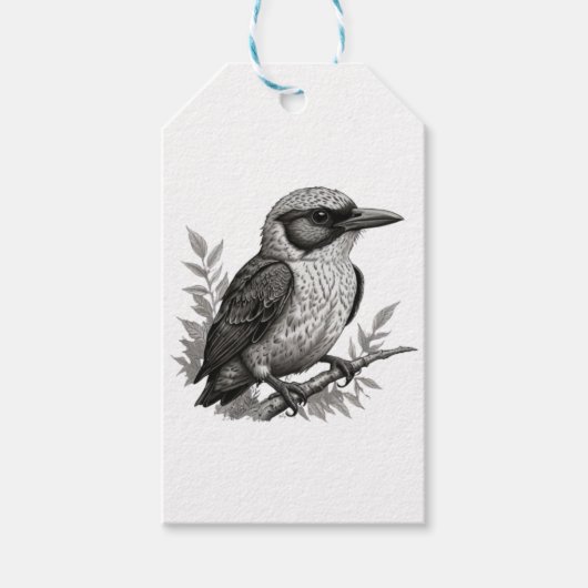 Giftmarken für gefährdete Vögel Geschenkanhänger (Vorderseite)
