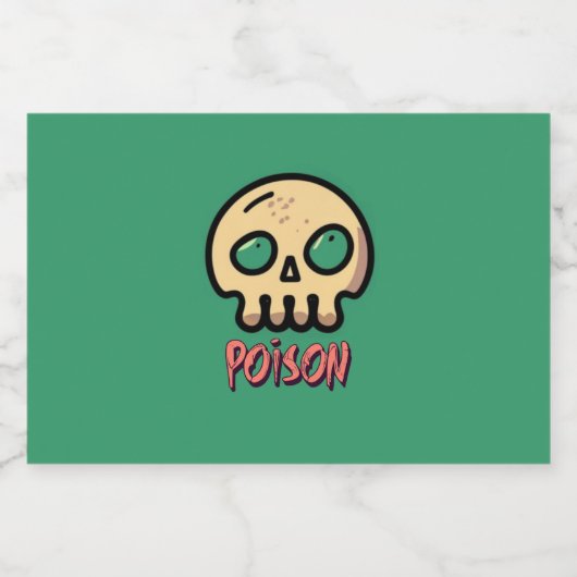 Giftmittel Alkoholflaschenetikett (Einzelnes Label)