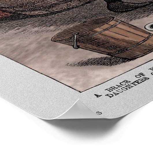 Giftmützen für Polizeibeamte (Farbe) Poster (Ecke)