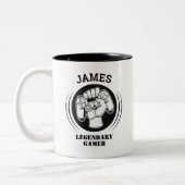 Giftname Personalisiert Funny Gaming Geek Geburtst Zweifarbige Tasse (Links)