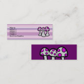 Giftpilz-Profilkarten Mini Visitenkarte (Vorne/Hinten)
