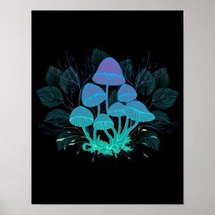 Giftpilze in Büschen Poster
