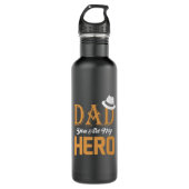 Gifts Dad | Dad You Are My Hero Edelstahlflasche (Vorderseite)