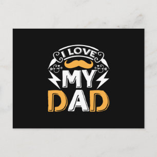 Gifts Dad I Love My Dad Postkarte