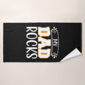 Gifts Dad | My Dad Rocks Badehandtuch (Badehandtuch)