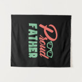 Gifts Dad | Proud Father Wandteppich (Vorderseite (Horizontal))