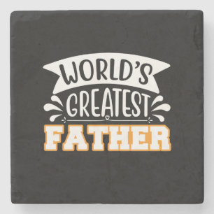 Gifts Dad   World's Greatest Father Steinuntersetzer