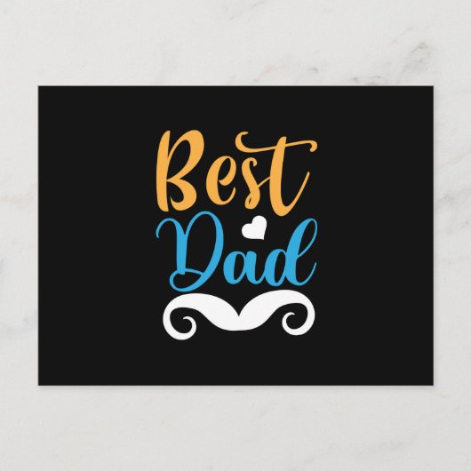 Gifts Father | Best Dad Postkarte (Vorderseite)