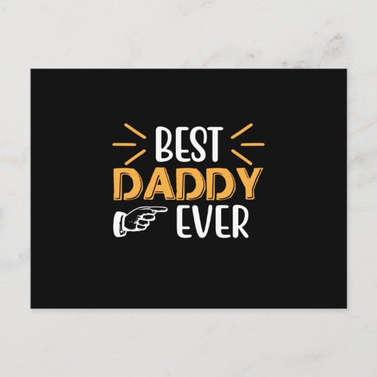 Gifts Father | Best Daddy Ever Postkarte (Vorderseite)