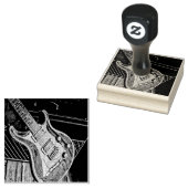 Gifts for guitarist gummistempel (Stempel)