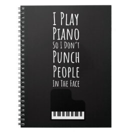 Gifts For Piano Lovers Pianist Music Keyboard Notizblock