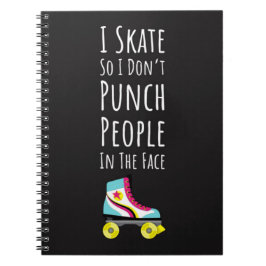 Gifts For Roller Derby Players Skating Team Quote Notizblock