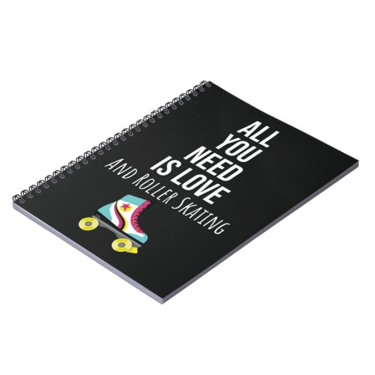 Gifts For Rollerskaters Rollerskating Rollerskates Notizblock (Linke Seite)