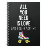 Gifts For Rollerskaters Rollerskating Rollerskates Notizblock (Vorderseite)