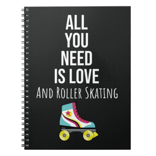 Gifts For Rollerskaters Rollerskating Rollerskates Notizblock (Vorderseite)