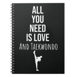 Gifts For Taekwondo Student Fighting Self Defense Notizblock