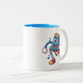 Gifts for Valentine day funny melody Zweifarbige Tasse (VorderseiteRechts)