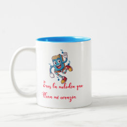 Gifts for Valentine day funny melody Zweifarbige Tasse