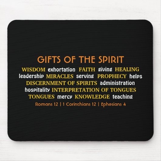 GIFTS OF THE SPIRIT | Inspiration | CHRISTLICH Mousepad (Vorne)