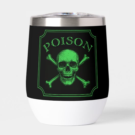 Giftschädel und Crossbones, Halloween-Design Print (Vorderseite)