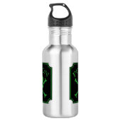 Giftschädel und Crossbones, Halloween-Design Print Edelstahlflasche (Rückseite)