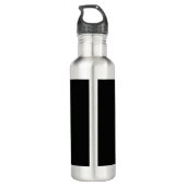 Giftschädel und Crossbones, Halloween-Design Print Edelstahlflasche (Rückseite)