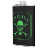 Giftschädel und Crossbones, Halloween-Design Print Flachmann (Links)