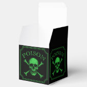Giftschädel und Crossbones, Halloween-Design Print Geschenkschachtel (Geöffnet)