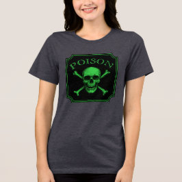 Giftschädel und Crossbones, Halloween-Design Print Tri-Blend Shirt
