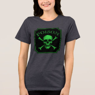 Giftschädel und Crossbones, Halloween-Design Print Tri-Blend Shirt
