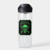Giftschädel und Crossbones, Halloween-Design Print Trinkflasche (Rückseite)