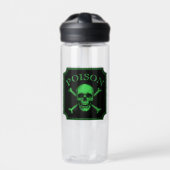 Giftschädel und Crossbones, Halloween-Design Print Trinkflasche (Vorderseite)