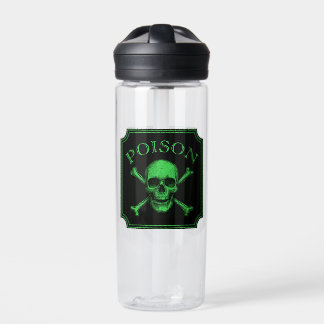 Giftschädel und Crossbones, Halloween-Design Print Trinkflasche