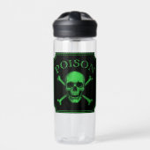 Giftschädel und Crossbones, Halloween-Design Print Trinkflasche (Vorderseite)