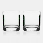 Giftschädel und Crossbones, Halloween-Design Print Whiskyglas (Rechts)