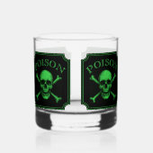 Giftschädel und Crossbones, Halloween-Design Print Whiskyglas (Vorderseite)