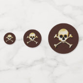 Giftschädel und Kreuzung Konfetti (Vorderseiten)