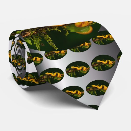Giftschlange aus Costa Rica Krawatte (Gerollt)